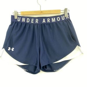 UNDER ARMOUR Navy Blue Running Breathable Shorts